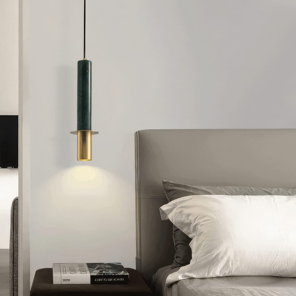 Marble Cylinder Pendant Light view 1