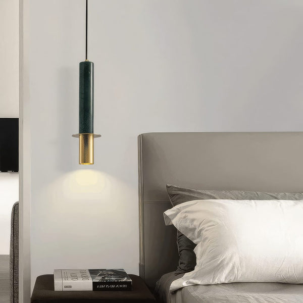 Marble Cylinder Pendant Light