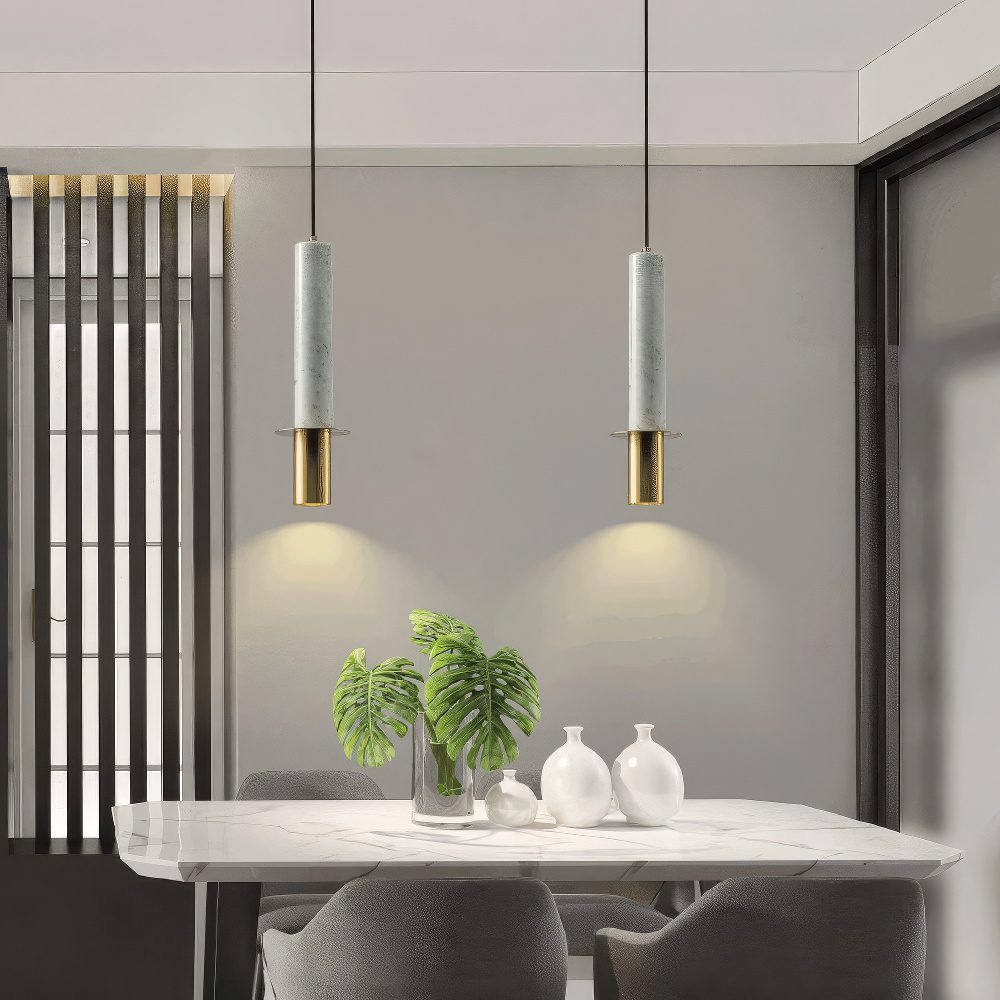 Marble Cylinder Pendant Light view 5