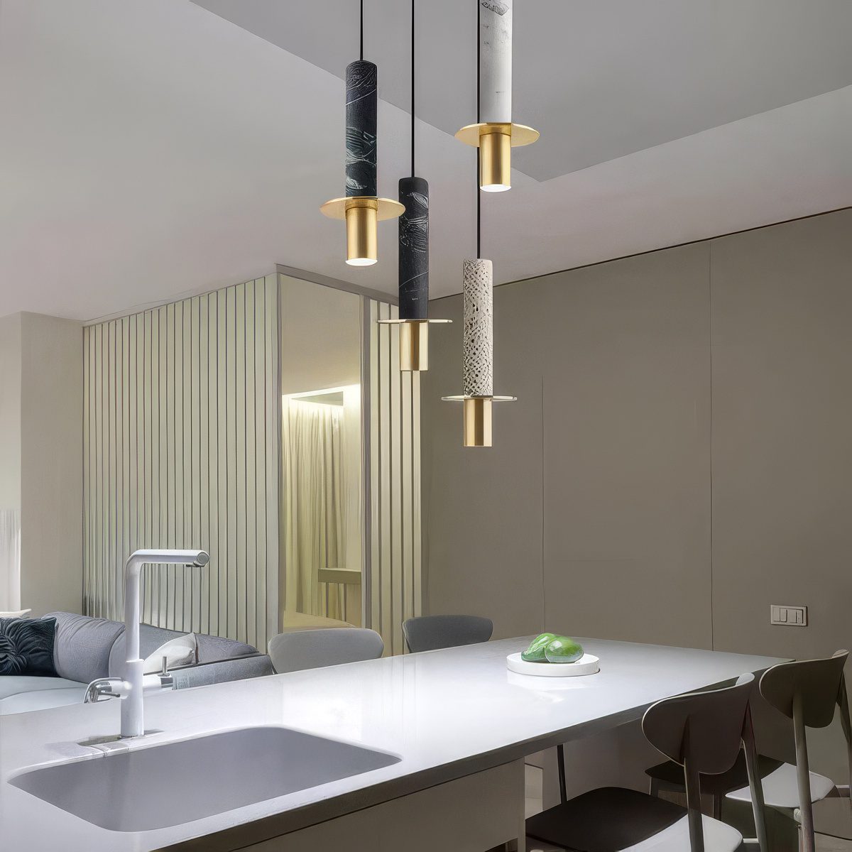 Marble Cylinder Pendant Light view 6