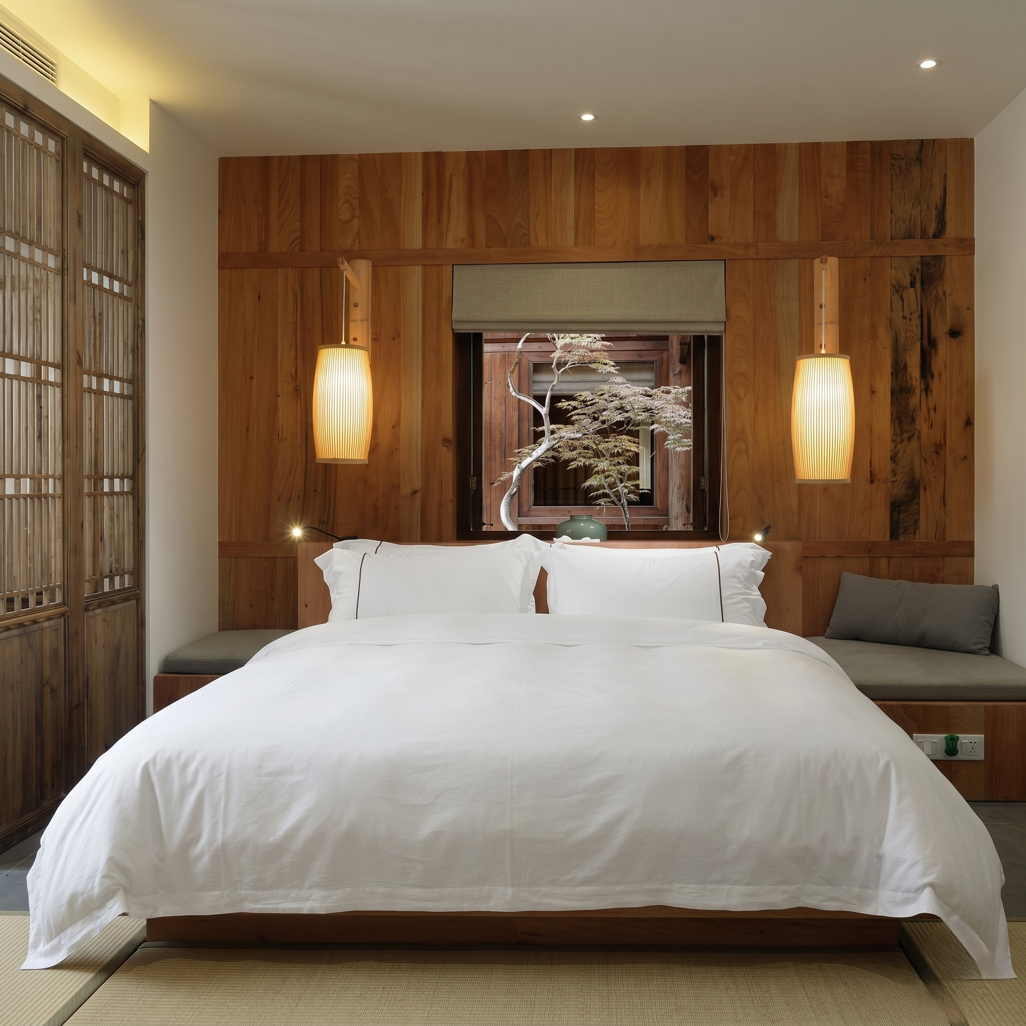 Woven Bamboo Stem Wall Light view 3