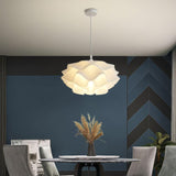 Matt White Petal Pendant Light view 1