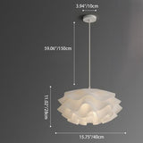 Matt White Petal Pendant Light view 10