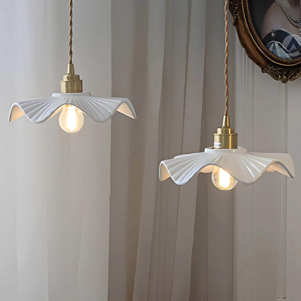 Ceramic Petal Pendant Light - image 2