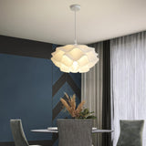 Matt White Petal Pendant Light view 2