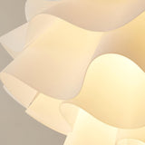 Matt White Petal Pendant Light view 4