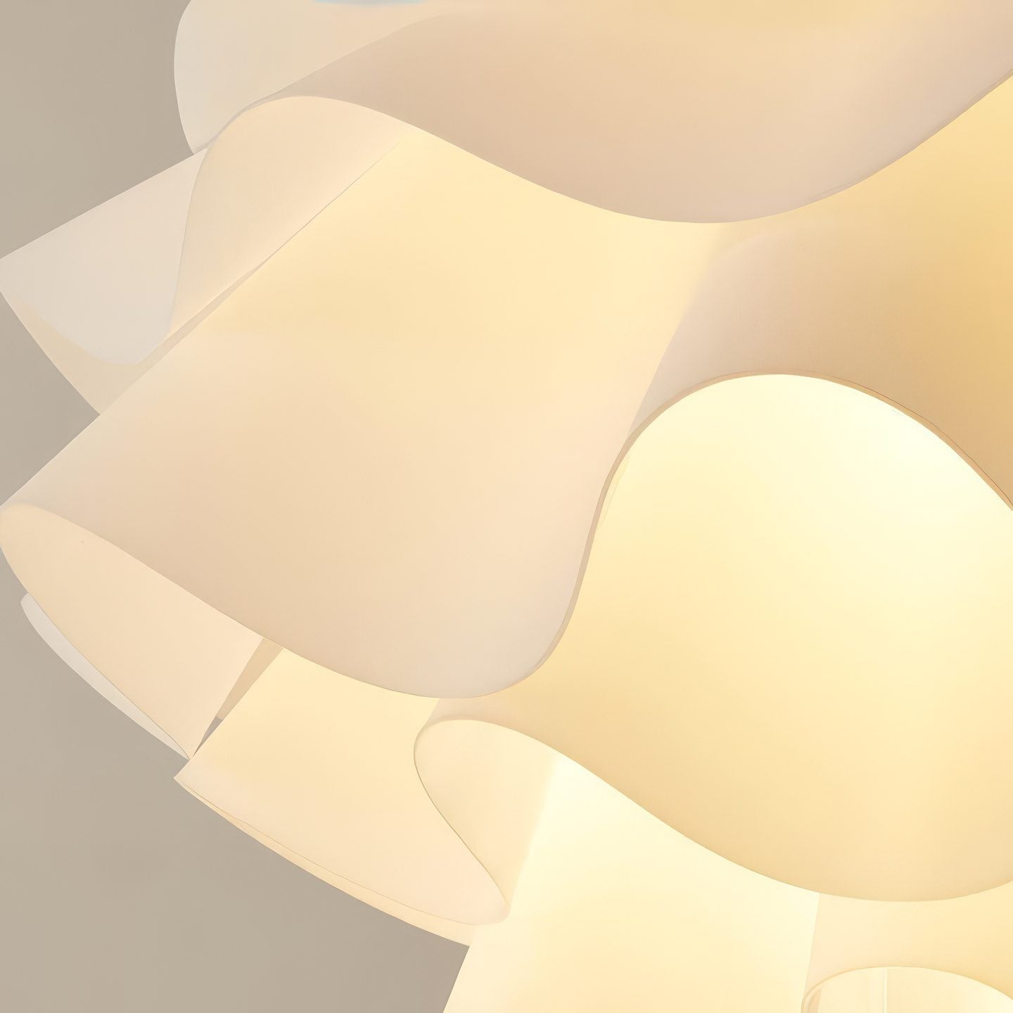 Matt White Petal Pendant Light view 4