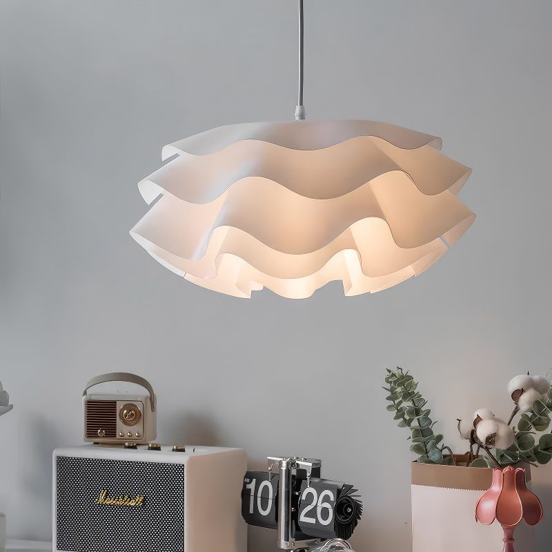 Matt White Petal Pendant Light view 5