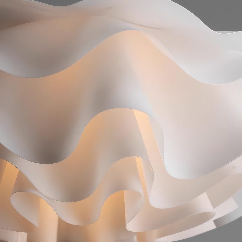 Matt White Petal Pendant Light view 8