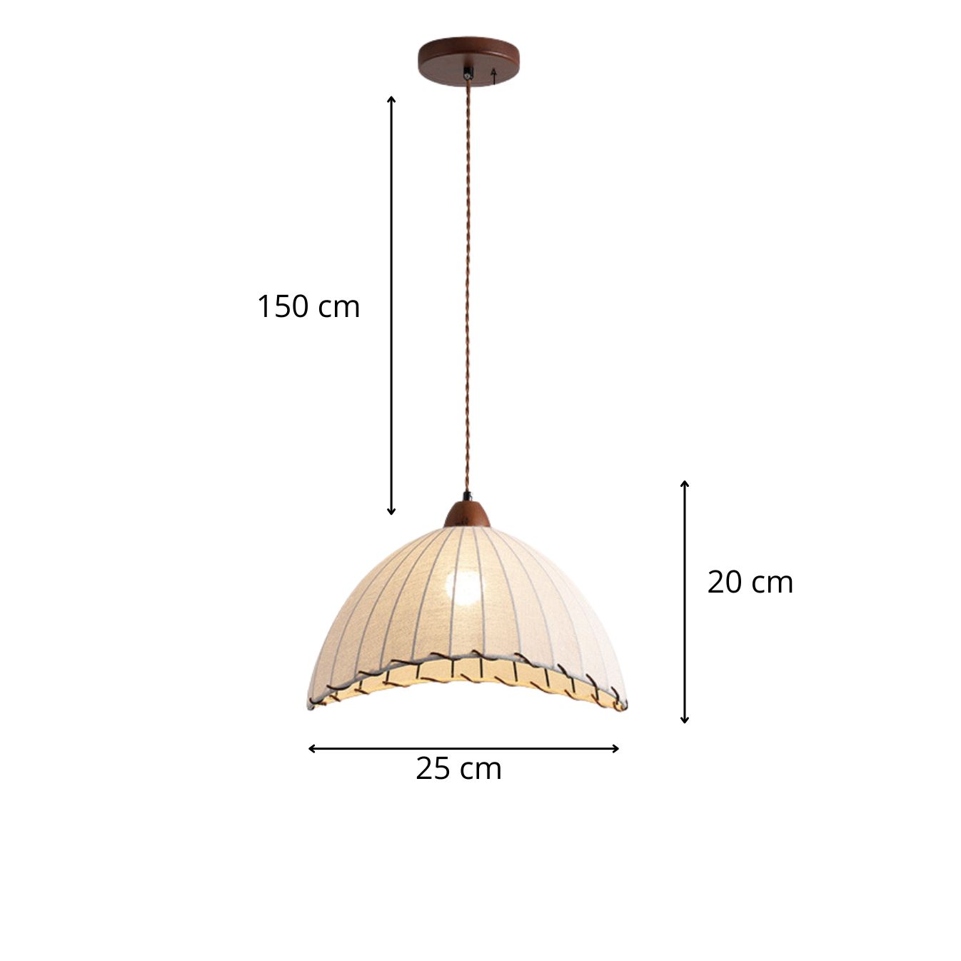 Suspension lin cloche view 6