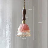 Pink Glass Pendant Light view 3