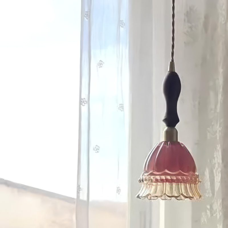 Pink Glass Pendant Light view 4