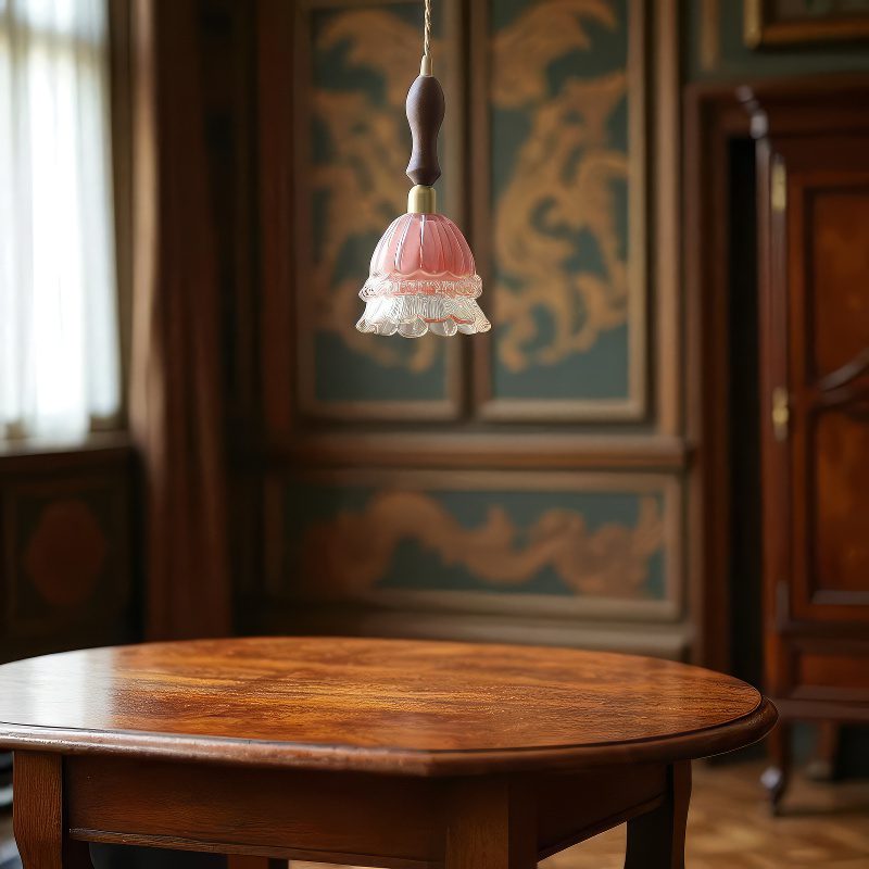 Pink Glass Pendant Light view 5