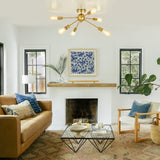 Plafonnier contemporain laiton view 3