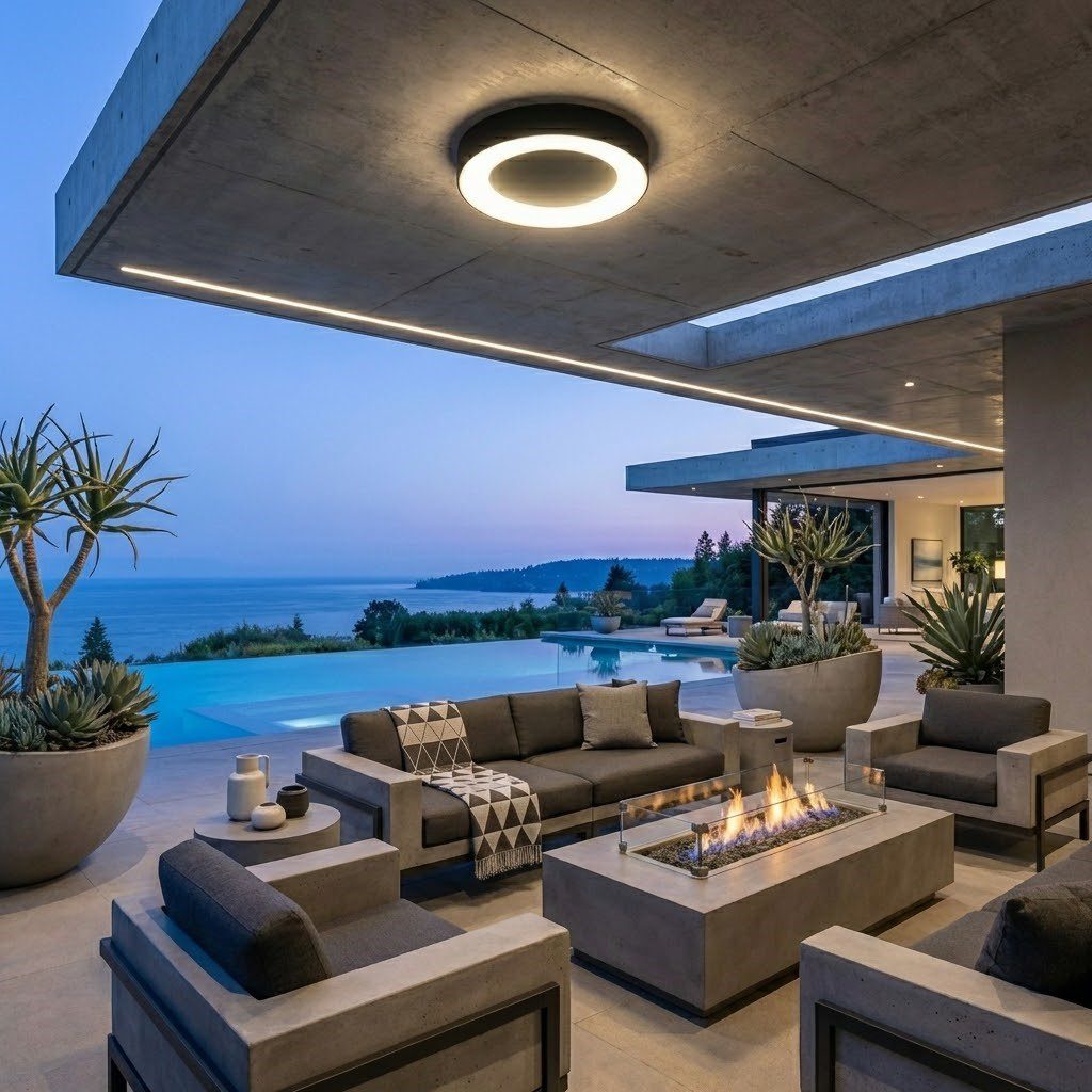 Plafonnier extérieur moderne view 9