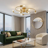Plafonnier laiton design view 1