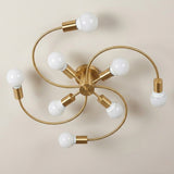 Plafonnier laiton design view 2