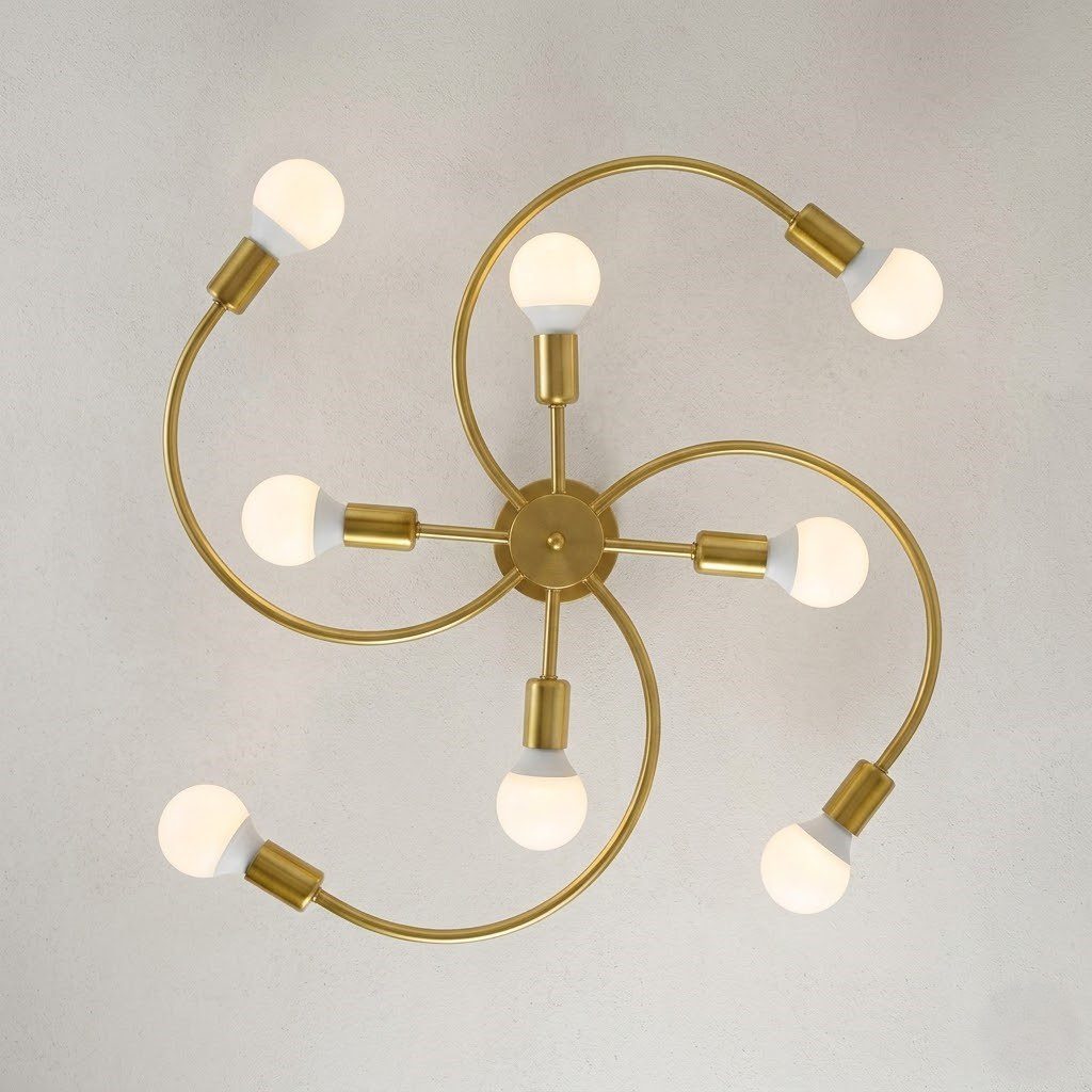 Plafonnier laiton design view 8
