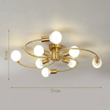 Plafonnier laiton design view 5