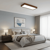 Plafonnier LED rectangulaire bois massif view 8