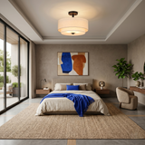 Plafonnier rond tissu view 4