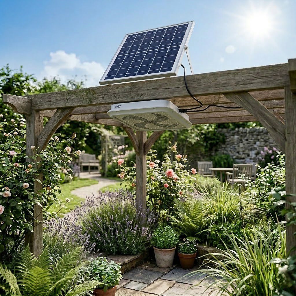 Plafonnier solaire extérieur view 4