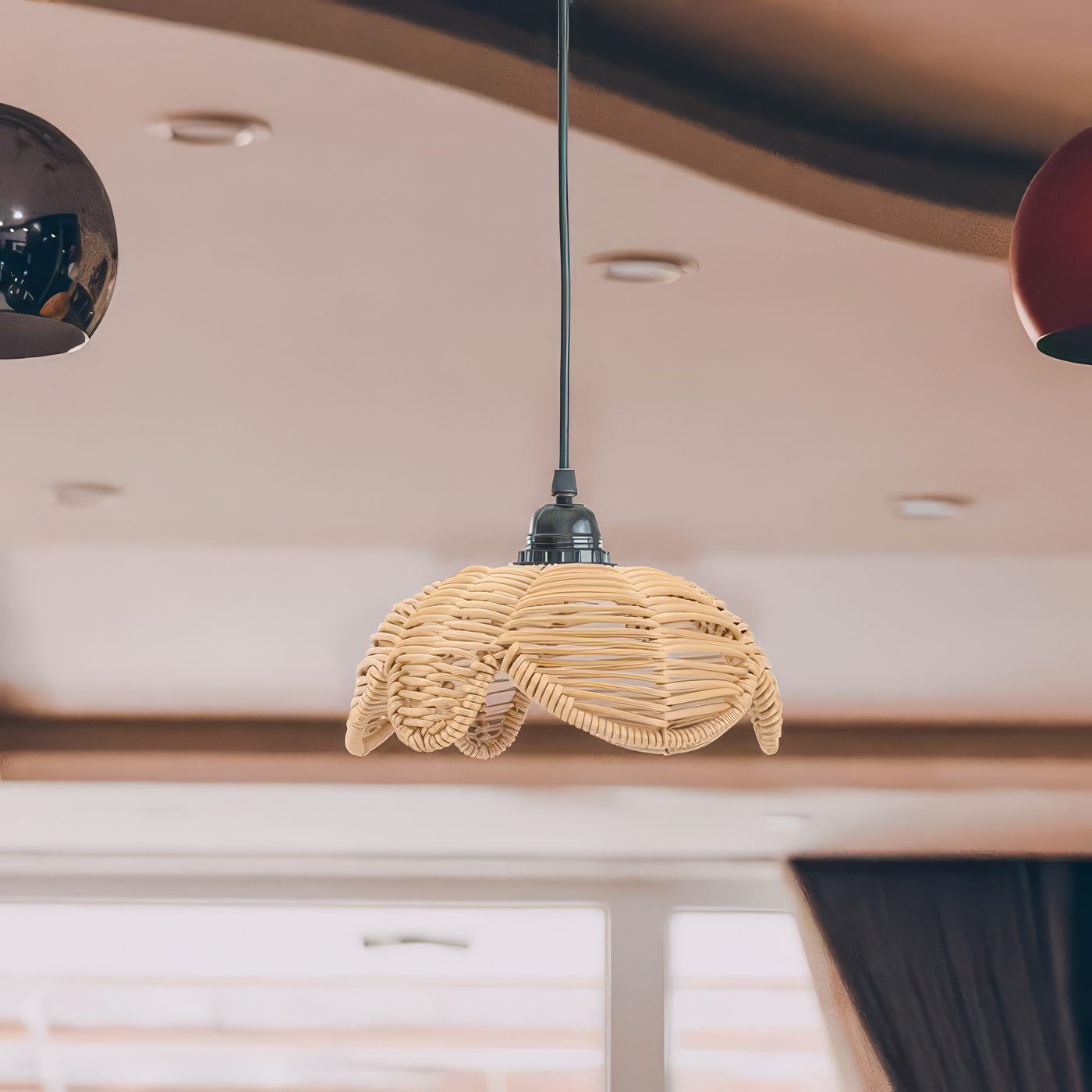 Plastic Rope Woven Pendant Light view 1