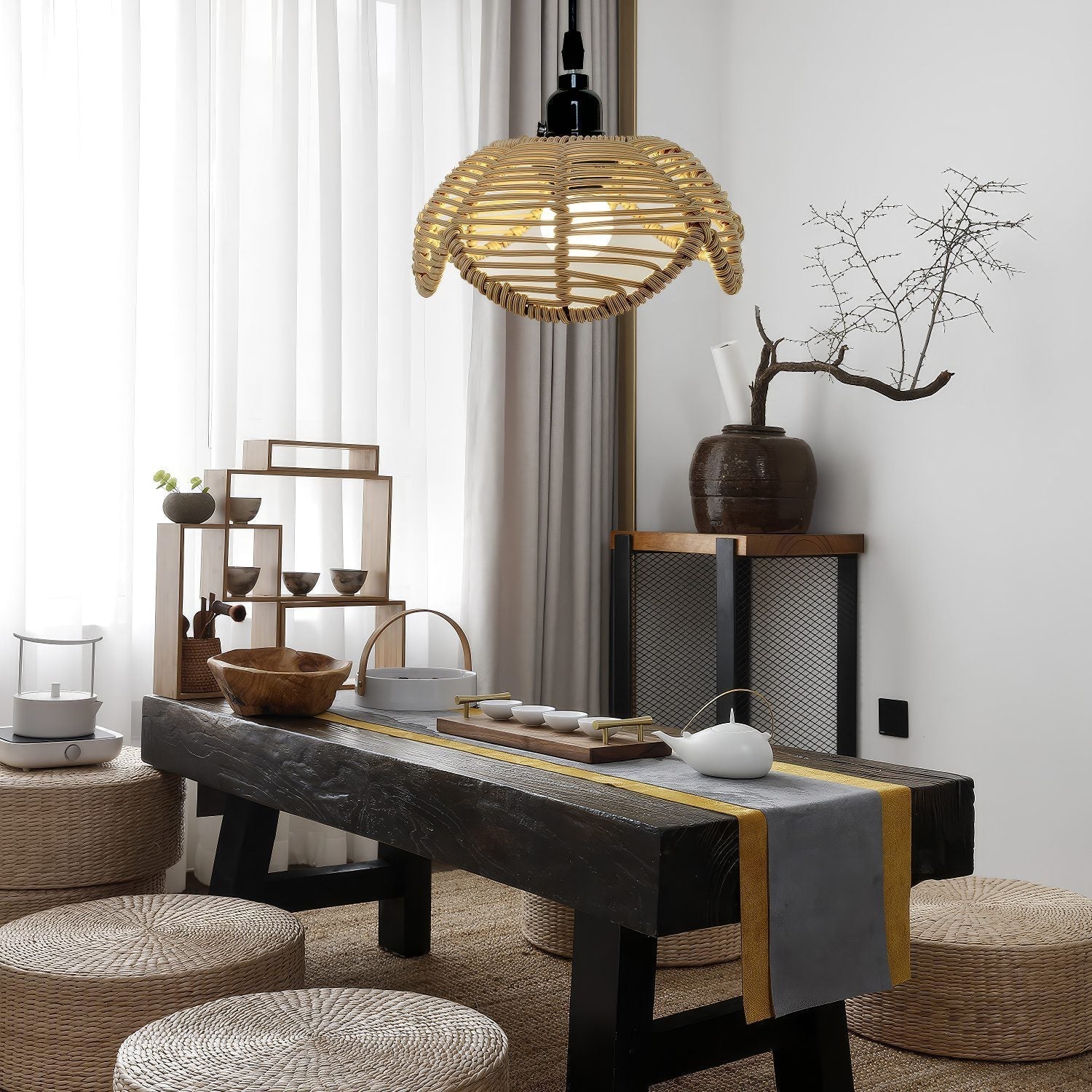Plastic Rope Woven Pendant Light view 2