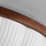 Pleated Glass Flush Ceiling Light view 6