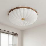 Pleated Glass Flush Ceiling Light view 7