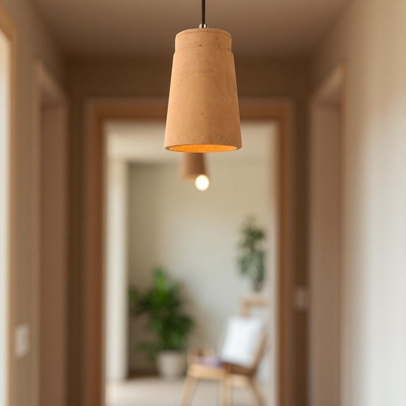 Pot suspension terre cuite view 3