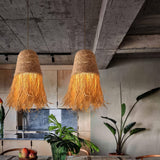 Raffia Fringe Pendant Light view 3