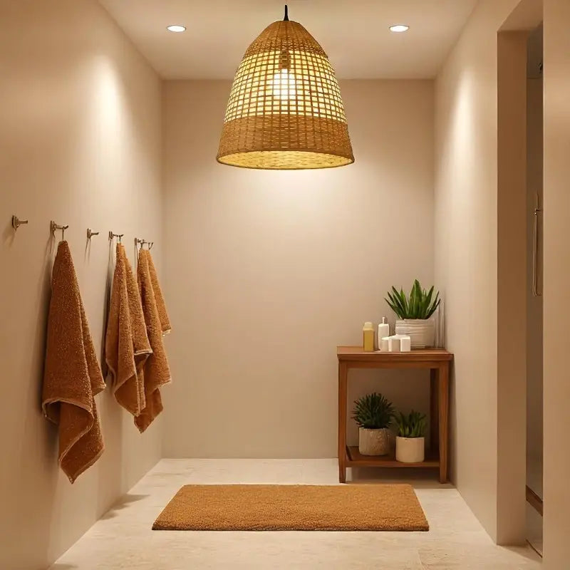 Suspension bambou salle de bain view 4