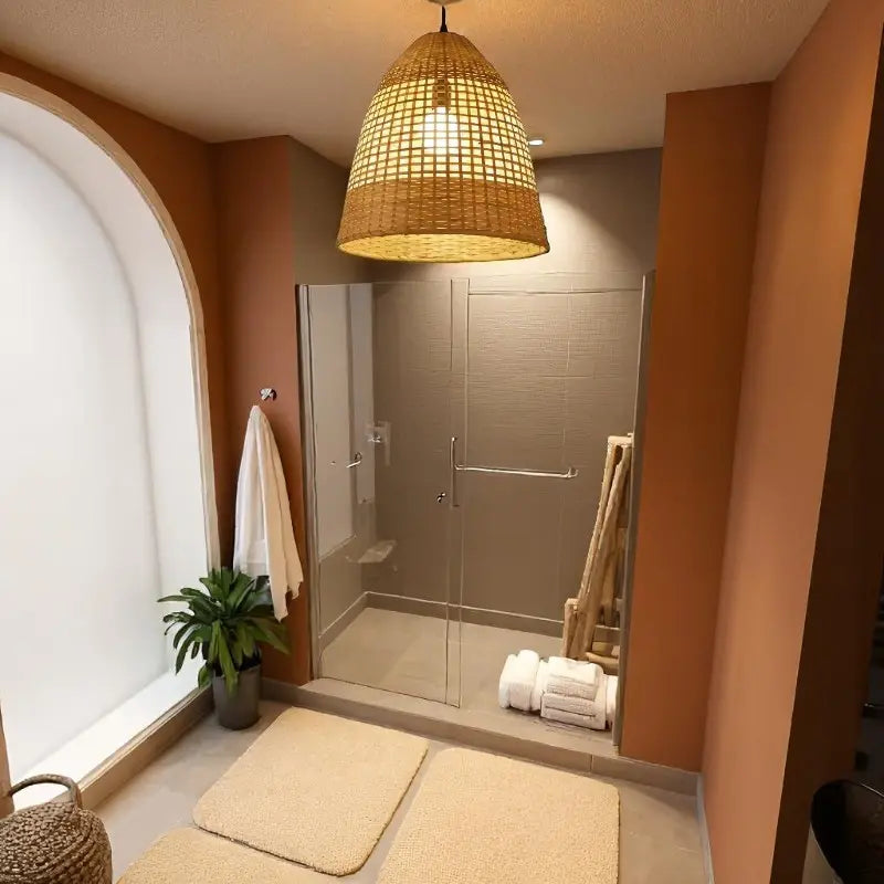 Suspension bambou salle de bain view 2