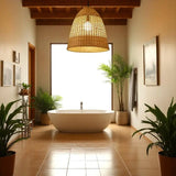Suspension bambou salle de bain view 1