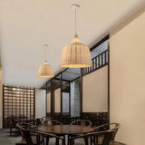 Rattan Basket Pendant Light view 1