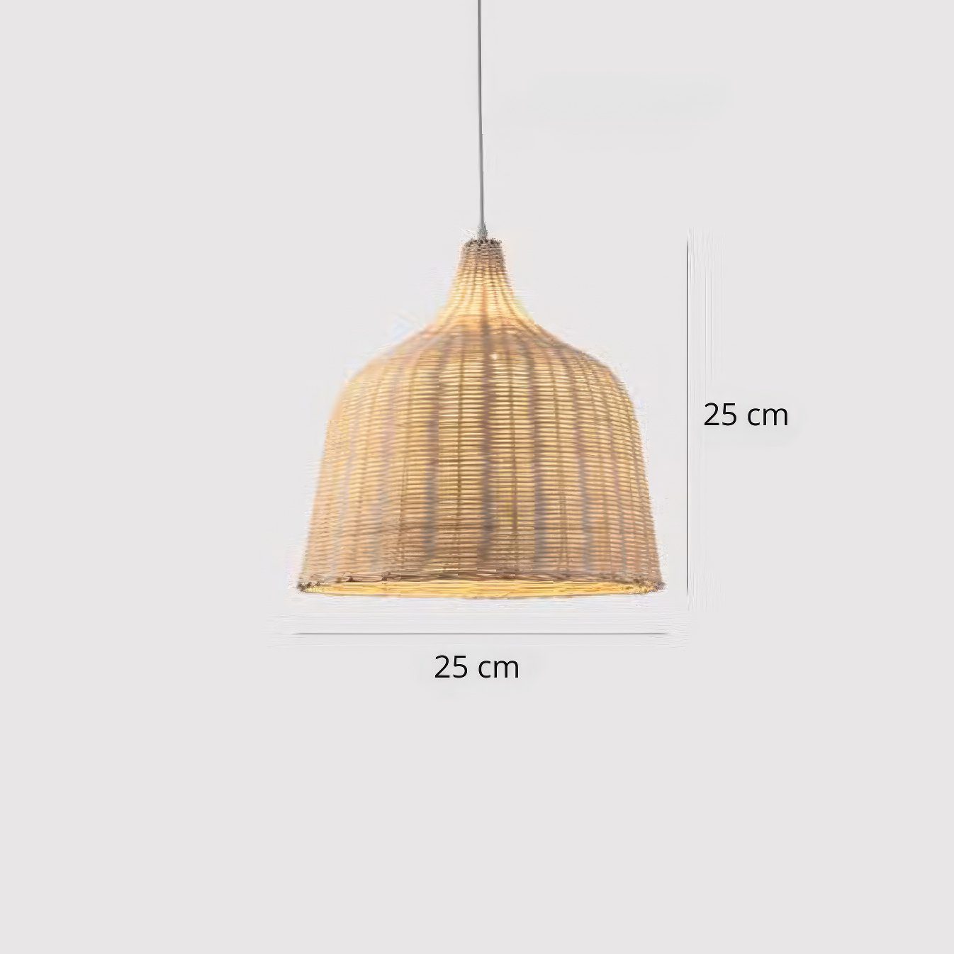 Rattan Basket Pendant Light view 2