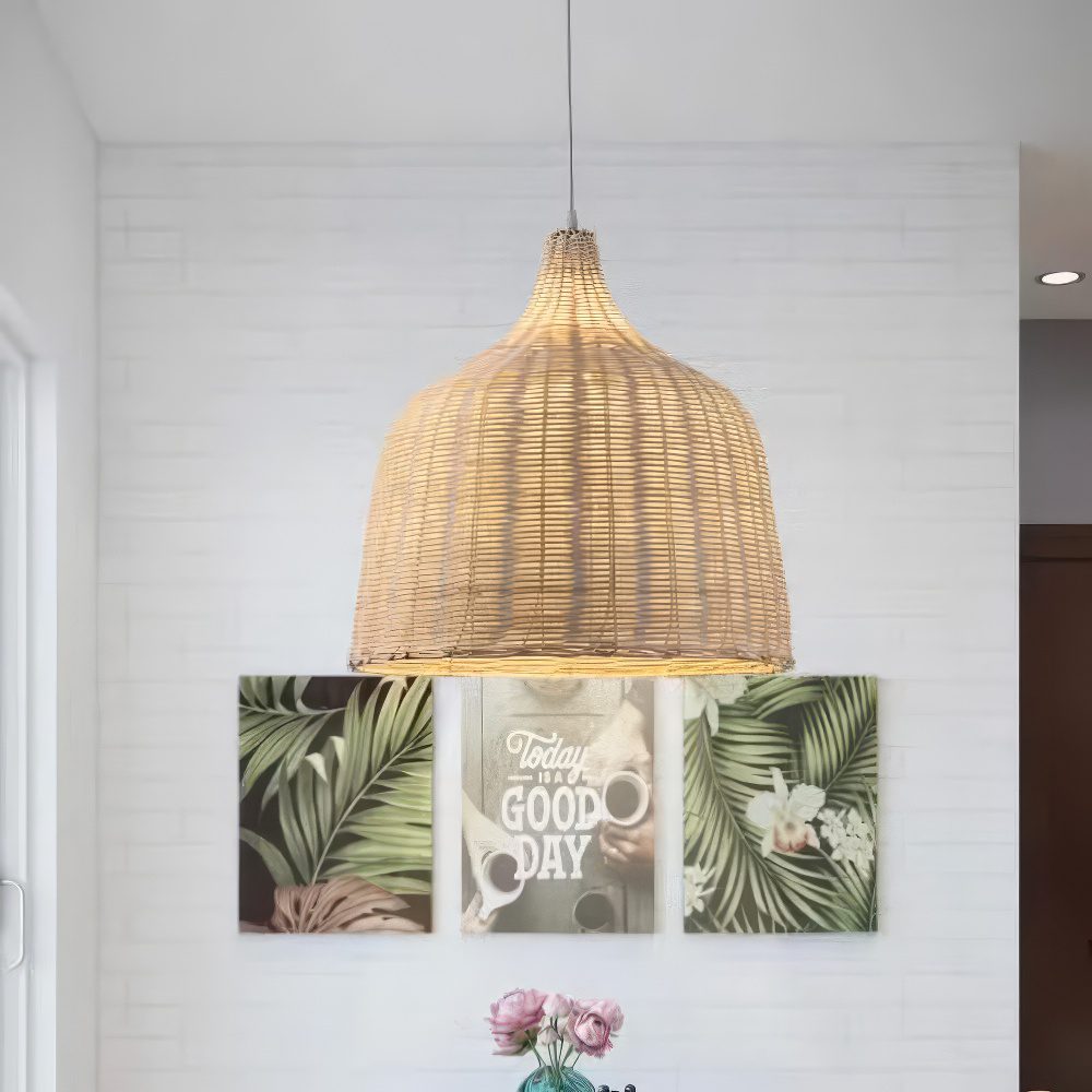 Rattan Basket Pendant Light view 5