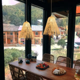 Straw and Rattan Pendant Light view 4