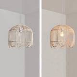Rattan Cage Pendant Light view 4
