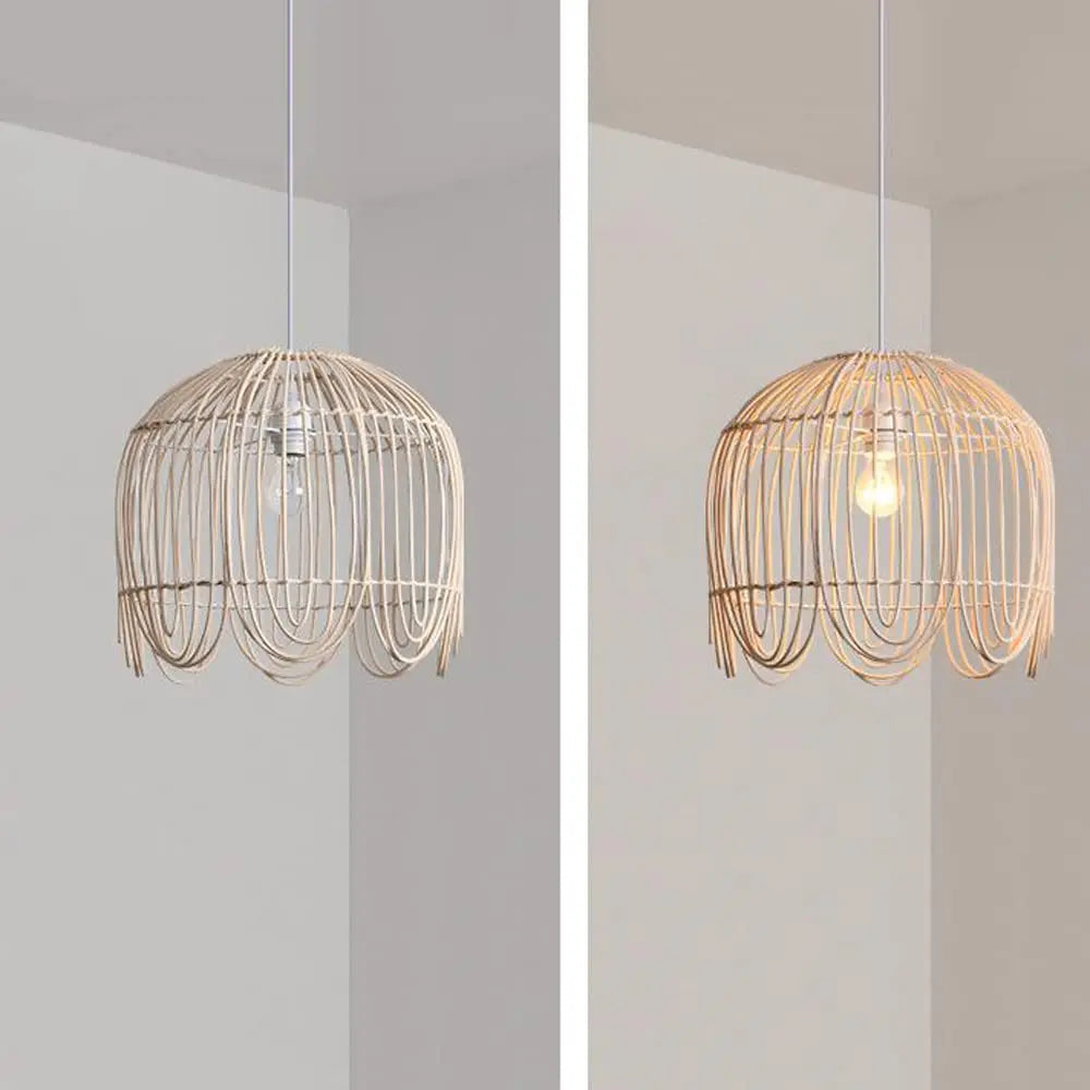 Rattan Cage Pendant Light view 4