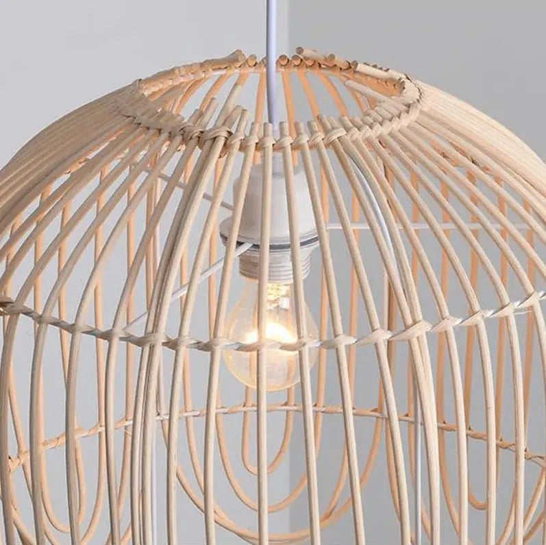 Rattan Cage Pendant Light view 5