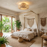 Rattan Ceiling Fan with Light view 4