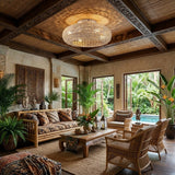 Rattan Ceiling Fan with Light view 5