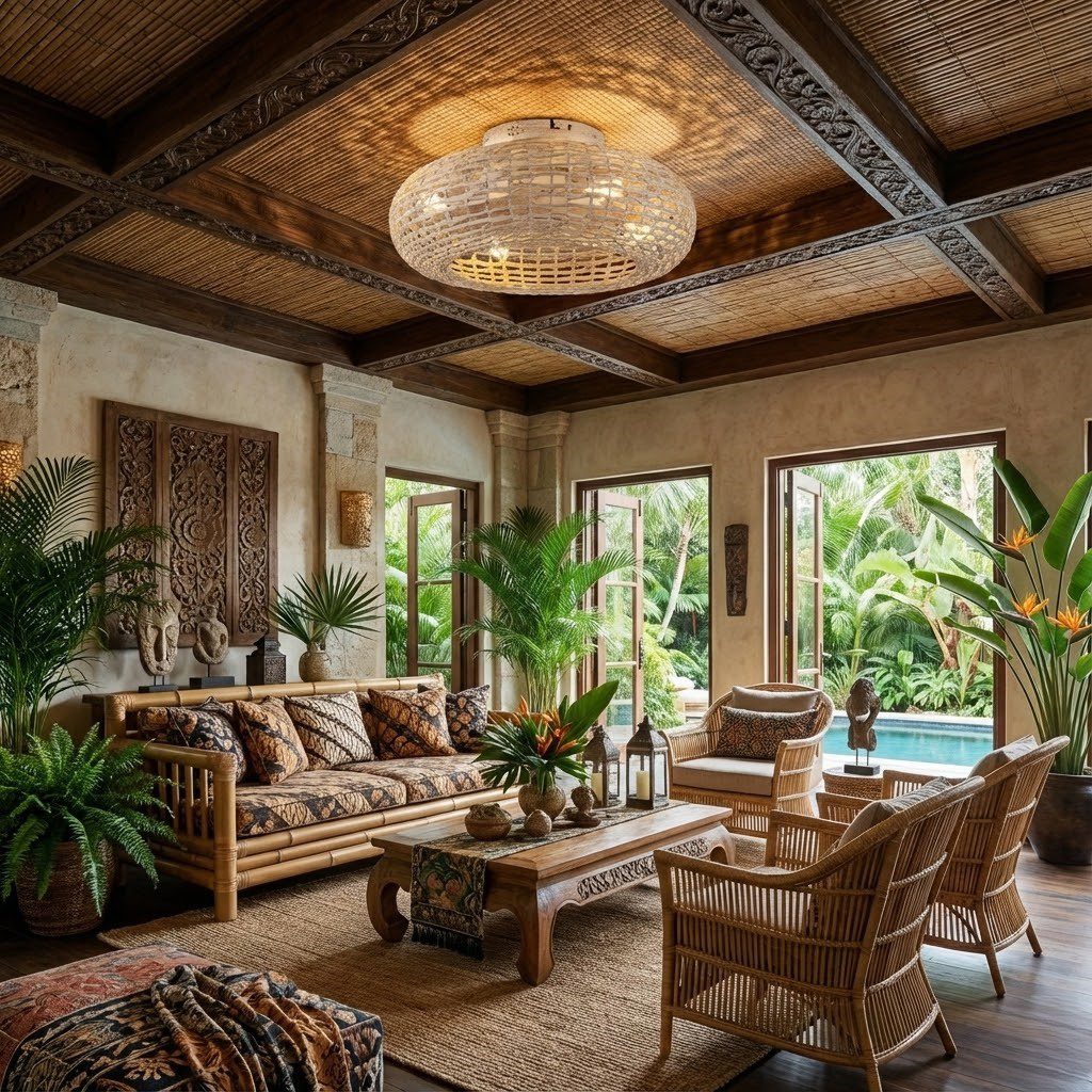 Rattan Ceiling Fan with Light view 5
