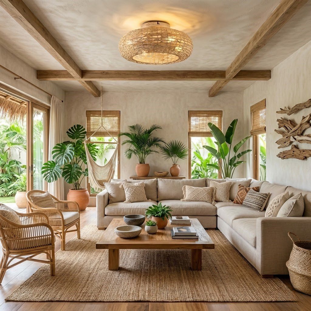 Rattan Ceiling Fan with Light view 6