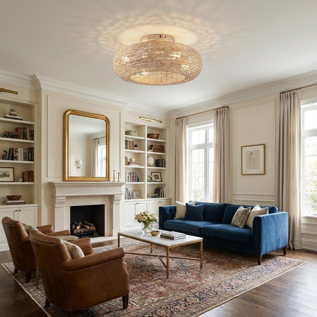 Rattan Ceiling Fan with Light view 8