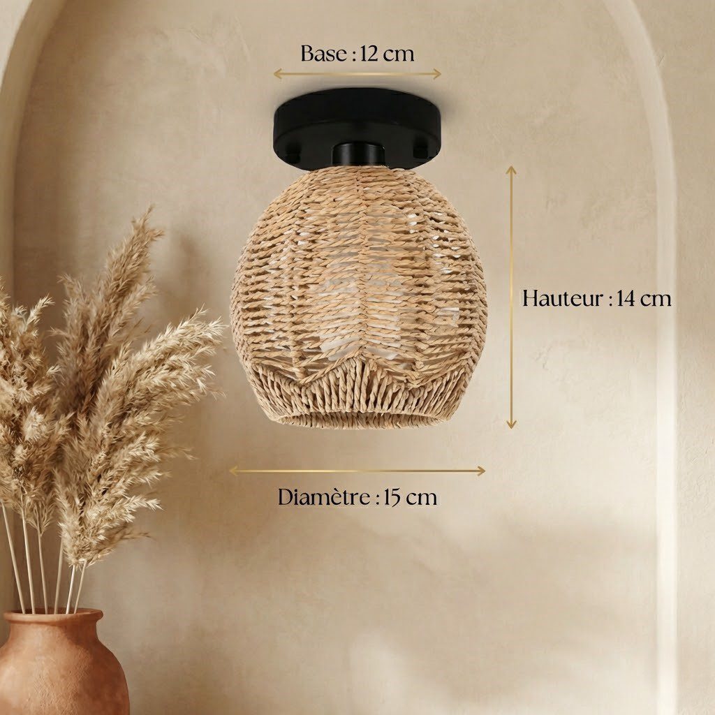 Rattan Ceiling Light view 8