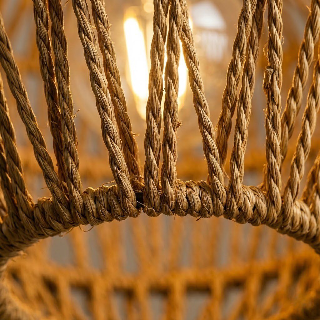 Rattan Ceiling Light Shade view 5