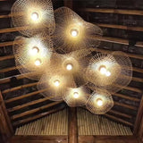 Rattan Chandelier view 2